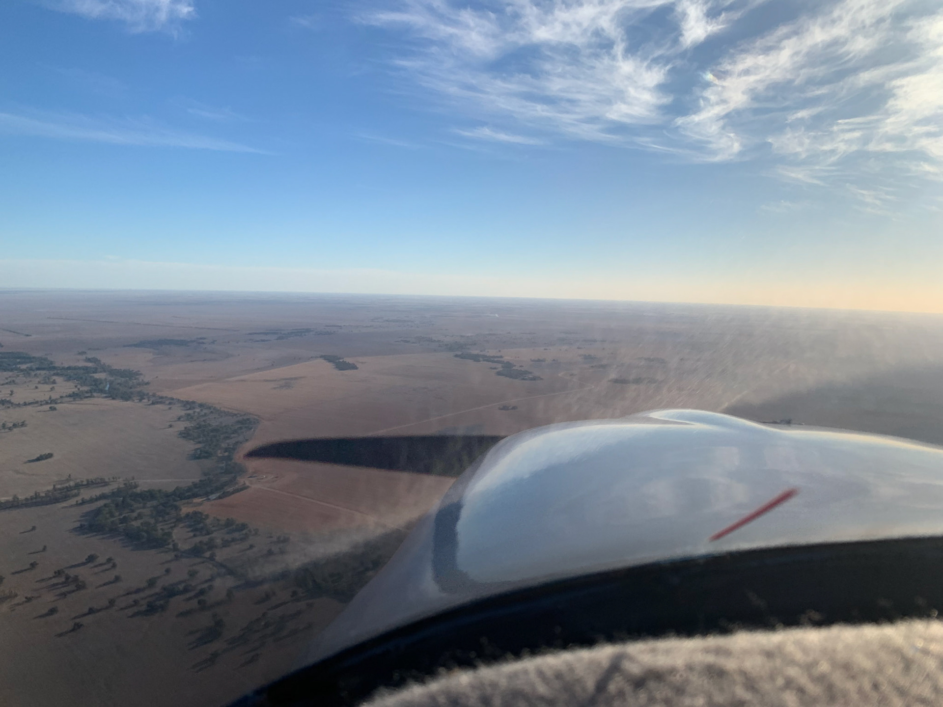 Riverina farmland from the air